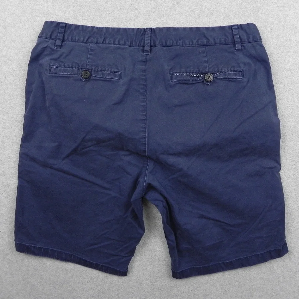 Bonobos Chino Shorts Mens 33 Navy Blue Stretch 9 Inseam Casual Cotton Shorts